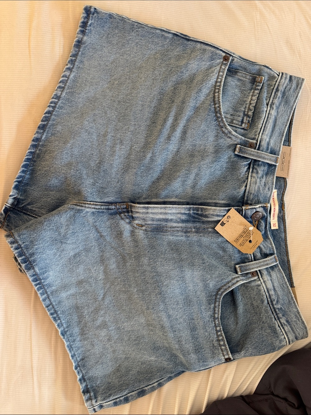Levi’s Light Blue High Waisted Mom Denim Shorts